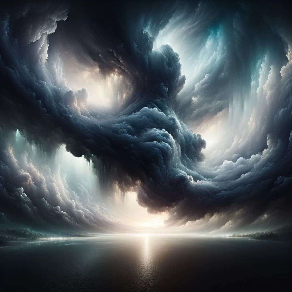 a representation of anxiety, digital art, ethereal